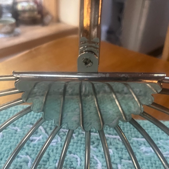 Godinger Silver Plated Wire Bread Basket w/ Swing Handle Vintage - Picture 5 of 10